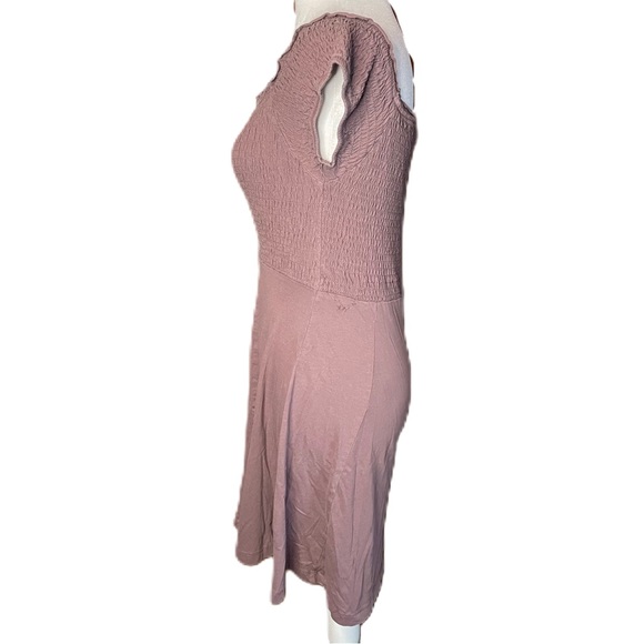 Say What? Women’s Purple Smocked Mini Fit & Flare Skater Dress Medium (Juniors’) - Picture 2 of 11